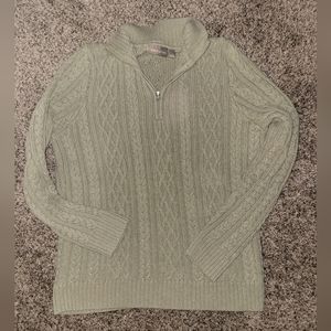 Croft and Barrow Quarter Zip Knit Sweater